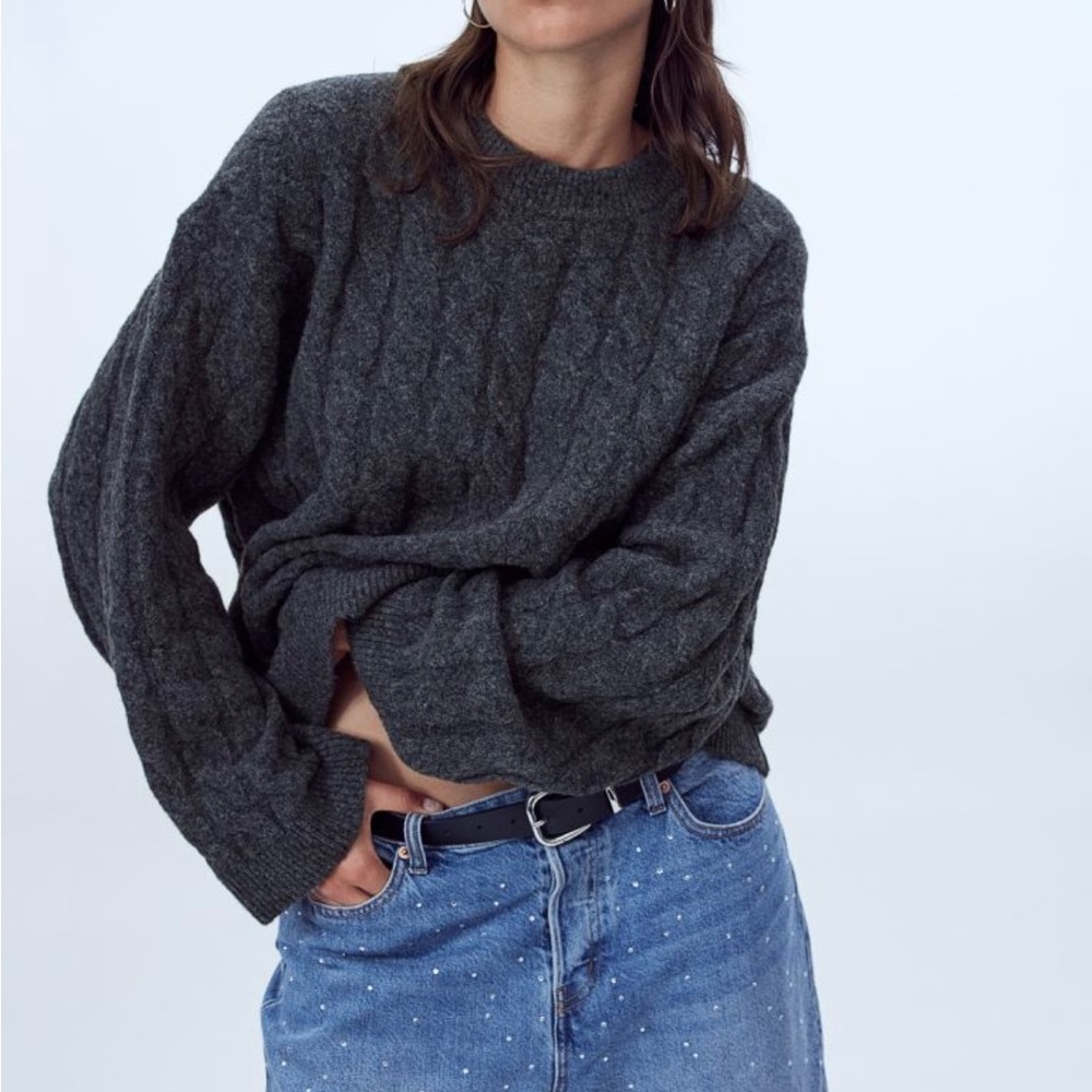 H&M Oversized Cable Knit Sweater
